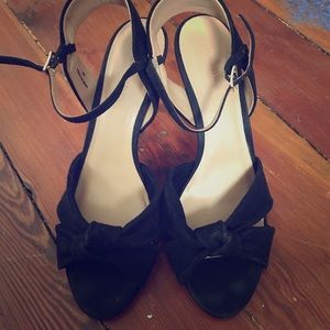 Banana Republic Black Suede Heels